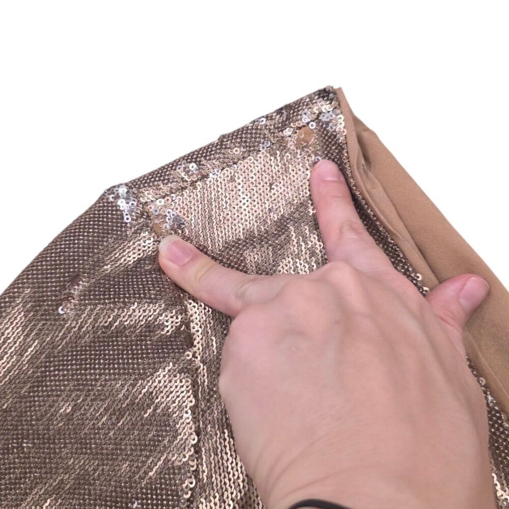 Ali & Jay Gold Sequin 3/4 Romper L - Picture 4 of 7